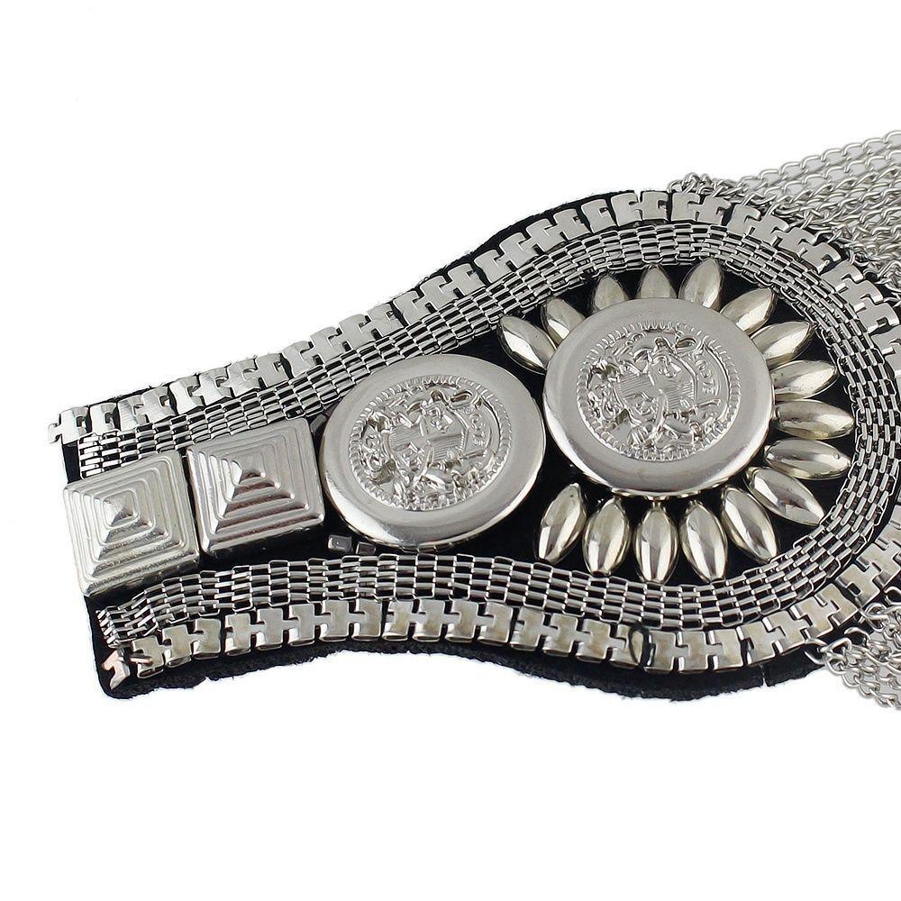 Unisex Spike Tassel Shoulder Board Epaulets Shoulder Mark Shoulder Flash Brooch