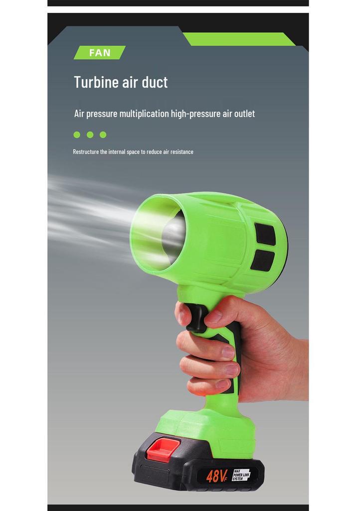 Adjustable Speed Handheld Turbo Fan & High Power Leaf Blower
