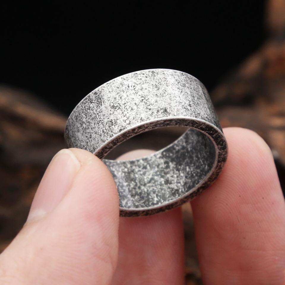 New Antique  Color Simple Rings For Men Women 316L Stainless Steel Punk Hip Hop Fashion Couple Ring Charm Party Jewelry