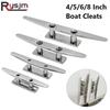 4" 5" 6" 8" Low Flat Cleat 316 Stainless Steel 2 Hole Hardware Boat Cleats For Marine Boat Deck Rope Tie Yacht Accessories