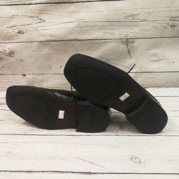 REGAL Leather Business Shoes 24.0EE Black Straight Tip Cap Toe(USED)