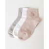 [26FW] [HAZZYS DAILY] Puppy Embroidery 3-Color Women's Short Ankle Socks 3-Piece Set HISS6F200WT