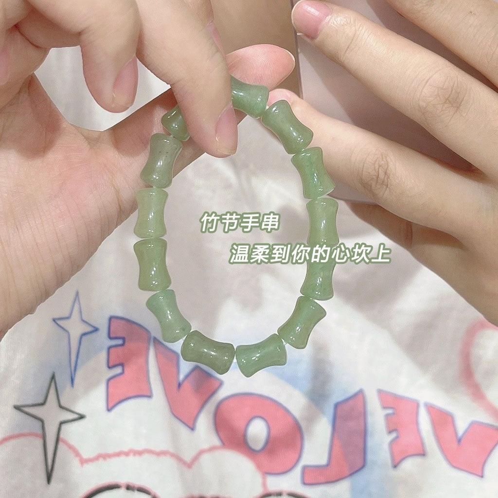 Ancient bamboo bracelet, summer national style, small and fresh couple elastic student plate play bracelet, send boyfriend and girlfriend