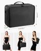 Luxspire Makeup Cosmetic Makeup Brush EVA Makeup Cosmetic Makeup with Shoulder Professional Divided Adjustable Functional Large Shock Cosmetic Storage