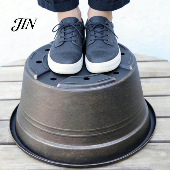 Modern Resin Planters Bulb Plant Pot with Saucer, 10 Inch 13 Wide Flowerpot Matte Finish Flower Pots Drainage Holes, Indoor Outdoor Planter for Tulips