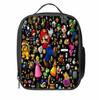 Super Mario Kids Insulated Lunch Bag Durable Oxford School Travel Picnic Bag