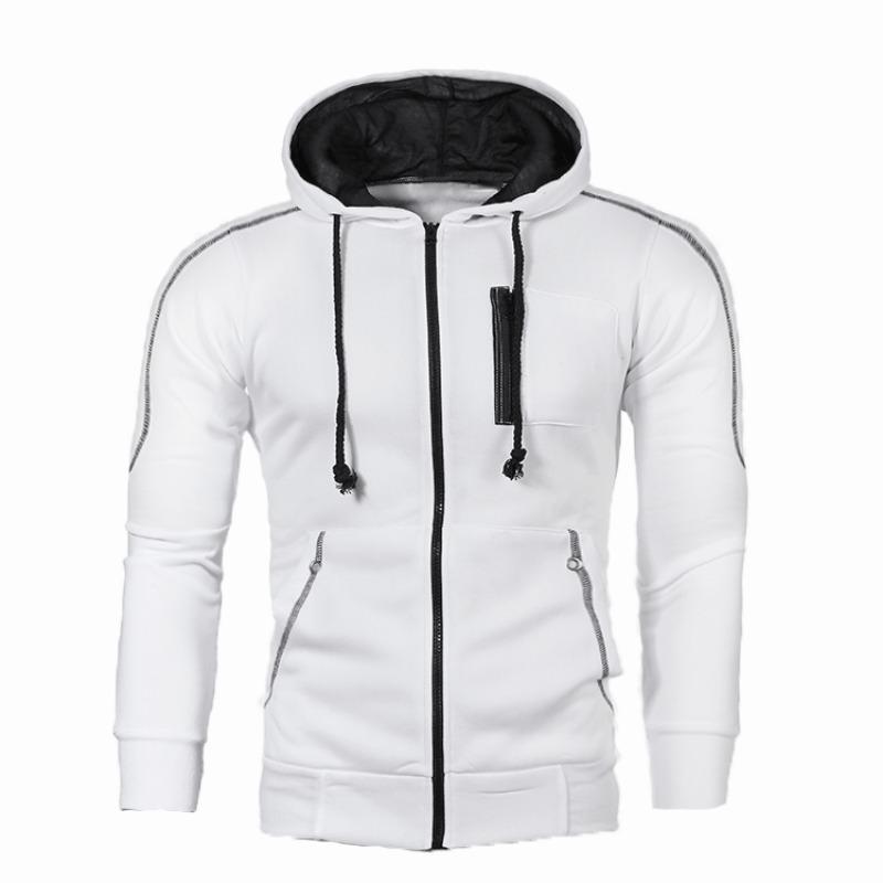 New Autumn and Winter Men's Casual Cardigan Hooded Sweatshirt Teen Men's Jacket