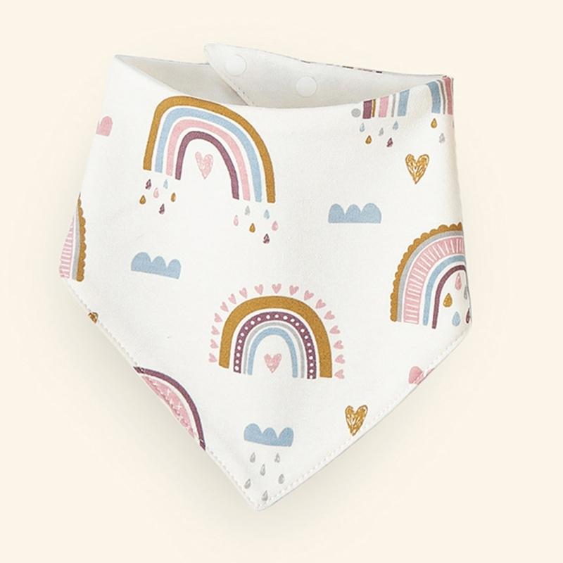 4pcs Stylish Baby Bandana Scarf Infant Drool Bib Waterproof Muslin Bibs Burp Cloth for Newborns Feeding & Drooling