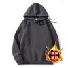 Men S Thick Fleece Lined Hooded Sweatshirt American Street Style