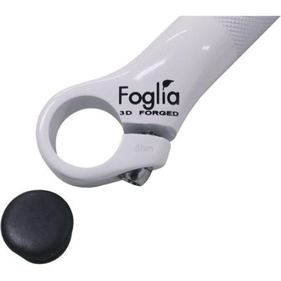 FOGLIA Bicycle Bar End Bar White Auxiliary Handle Cross Bike Road Bike Diameter 22.2mm