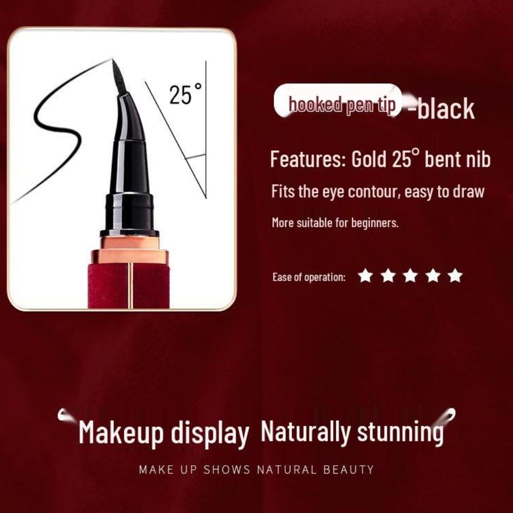 Red Velvet Long-lasting Waterproof Eyeliner: Smudge-proof, Quick-dry, Easy Apply for Beginners.