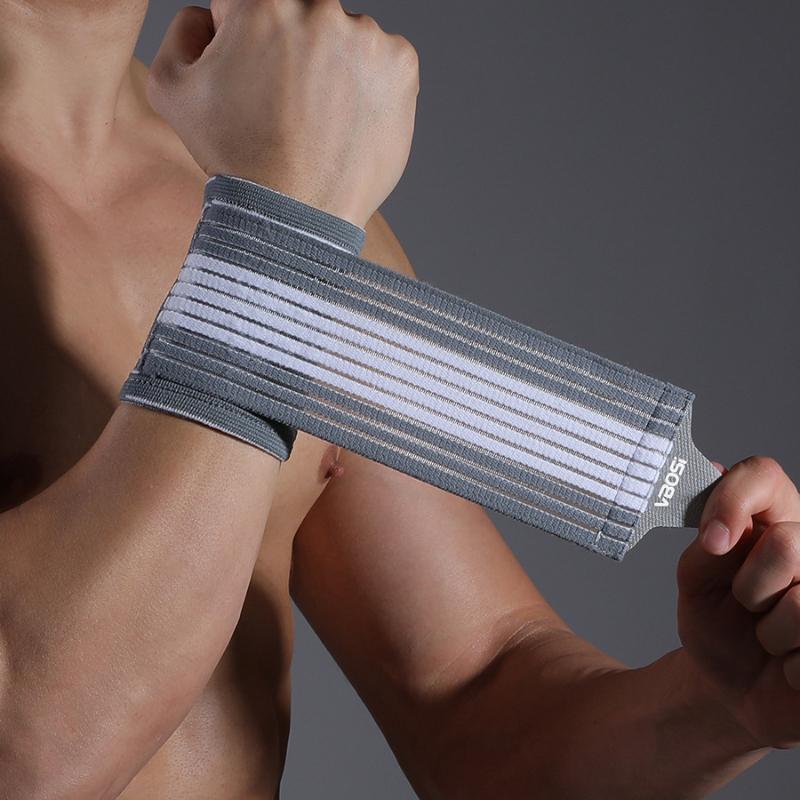 

Elastic Adjustable Wrist Band Support for Weightlifting Basketball XL чёрный