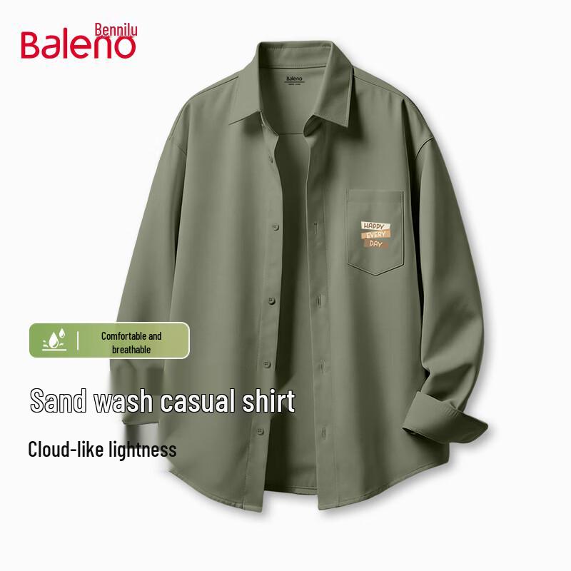 

Baleno Men s Loose Fit Long Sleeve Casual Shirt 3XL