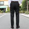 Hemmed Stretch Plain Slacks 85 [Citrus Hills] No-tax (waist (inseam 73), Black)
