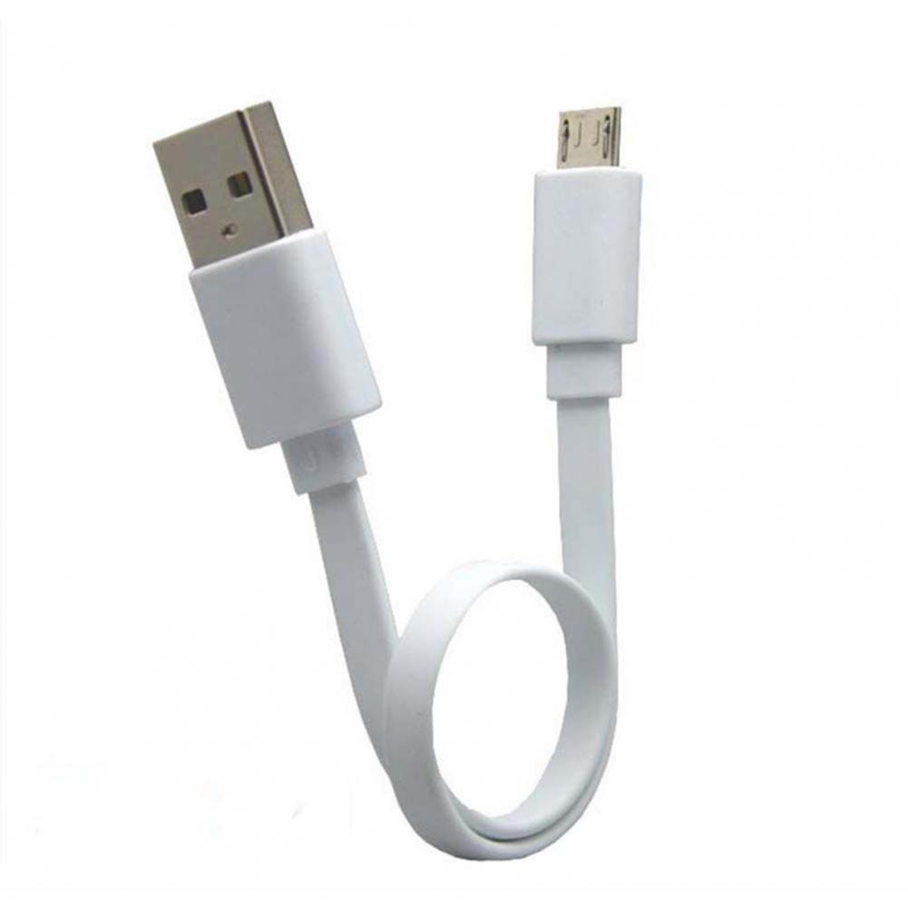 

Кабель для зарядки телефона, короткий, стабильный, 20 см, плоский, Micro USB кабель, линия зарядки для белый