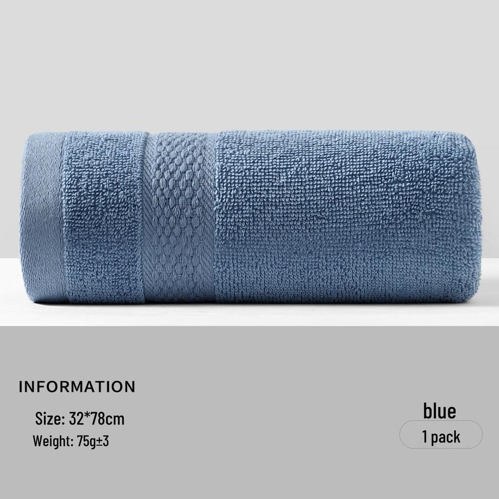 Pure Cotton Jacquard Washcloth: Thick, Absorbent Bath & Face Towel