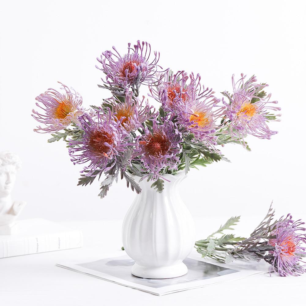 40cm Artificial Flower Daisy Simulated Bridal Bouquets Living Room Plant Home Decoration Ornament Desktop Prop DIY Wedding Decor