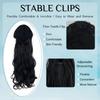 Wig Ponytail Big Wave Elastic Mesh Drawstring Net Pocket Synthetic Curly Hair High Temperature Silk