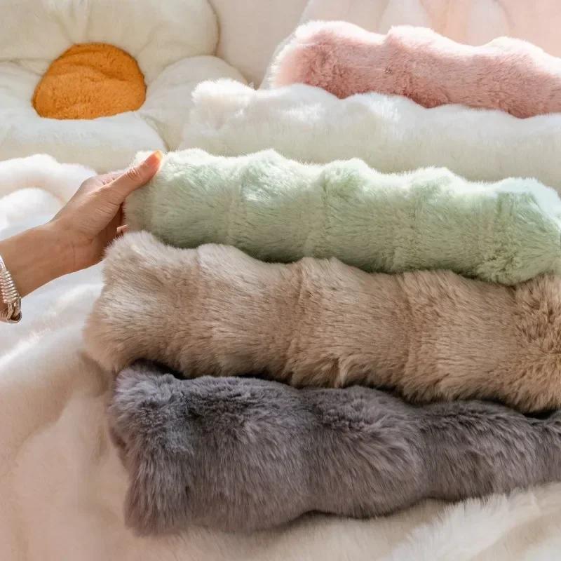 Soft Warm Plush Sofa Cover Cloth Couch Thickened Cat Scratch Resistant Sofas Plush Fully Wrapped Sofa Blanket Towel 3 Seater