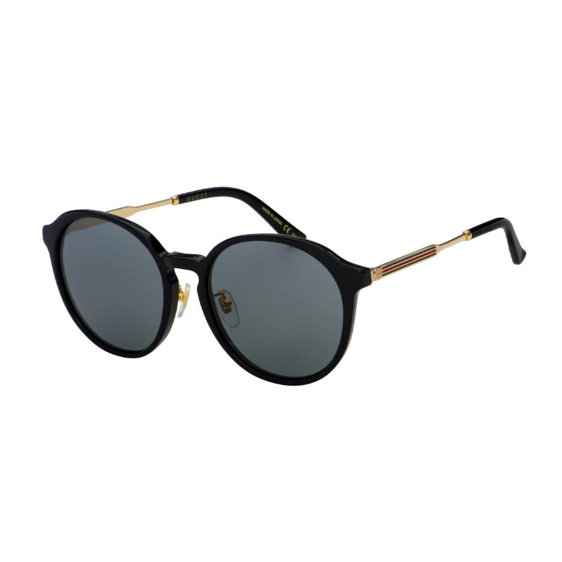 

GUCCI Simple Casual & Stylish Alloy Plate Frame Oval Sunglasses for Women in Black F чёрный