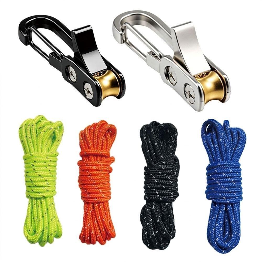 2Pcs/Set Labor-saving Rope Tensioner Tool Heavy-duty Rope Tightening Tool Hammock Hanging