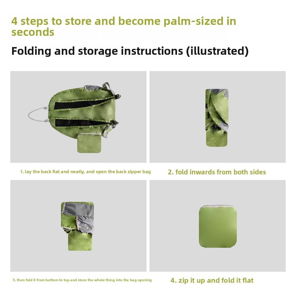 Outdoor Hiking Skin Pack Travel Backpack For Women And Men With Lightweight Foldable Design