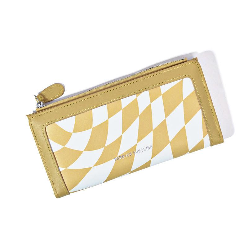 

Chic Women s Wallet Long Women s Minimalist Multi-card Holder Handbag Coin Purse Wholesale жовтий