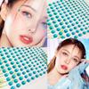 Diamond Crystal Tattoo Sticker Třpytivé oční linky na obočí Make up Face Eyes Diamond Tattoos Rock Drahokamy 3D samolepky na oči