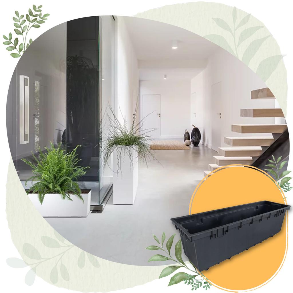 Urbi Case T DUC600T Tall Flowerpot with Insert | Anthracite