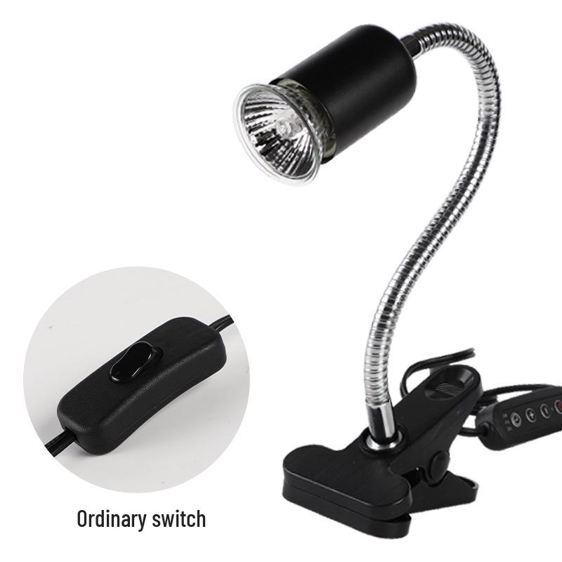 Plnospektrálna lampa na vyhrievanie UVB 5.0 pre korytnačky - Slnečná lampa s doplnkom vápnika UVA/UVB Black*UK Plug*Normal Switch*Sunbed Stand