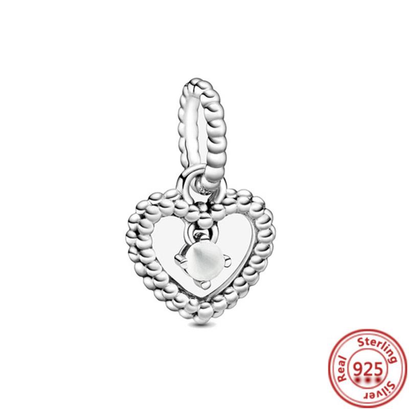 925 Sterling Copper Colorful Zircon Month Star Sign Zodiac Pendant Golden Beads Fit Original Pantaro Charms Bracelet DIY Zircon