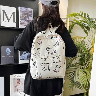 Printed Girl Backpack Junior High School Student Schoolbag High School Student Lightweight Large Capacity Backpack