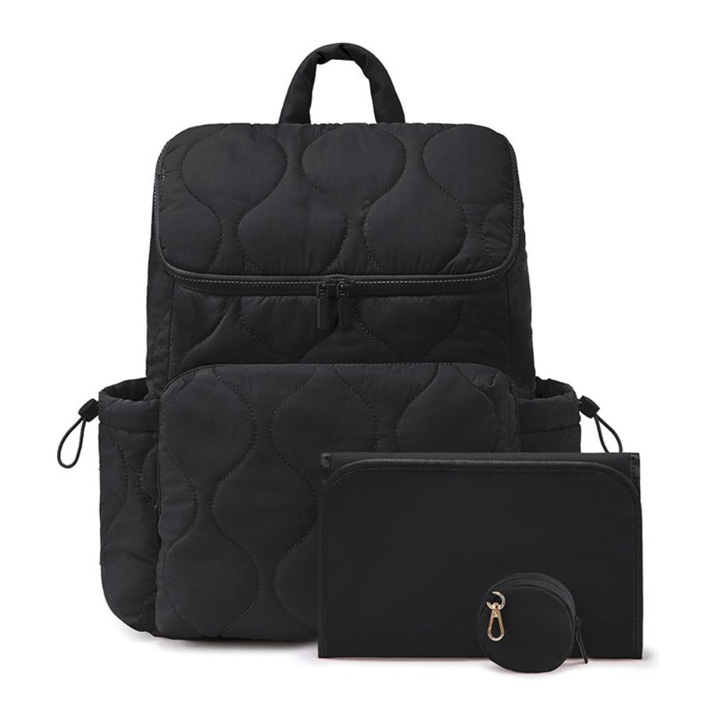 3 in 1 Baby Changing Bag Waterproof Diaper Backpack Durable Travel Diaper Bag Newborn Care чёрный