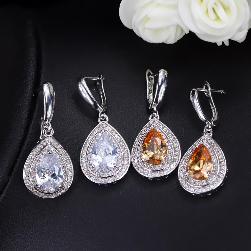 Jewelry, Zircon Necklace, Earrings, Ring Sets And Chains.