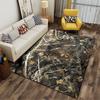 Camouflage Forest Pattern Carpet Suitable As a Non-slip Mat for the Living Room or Bedroom Sofa