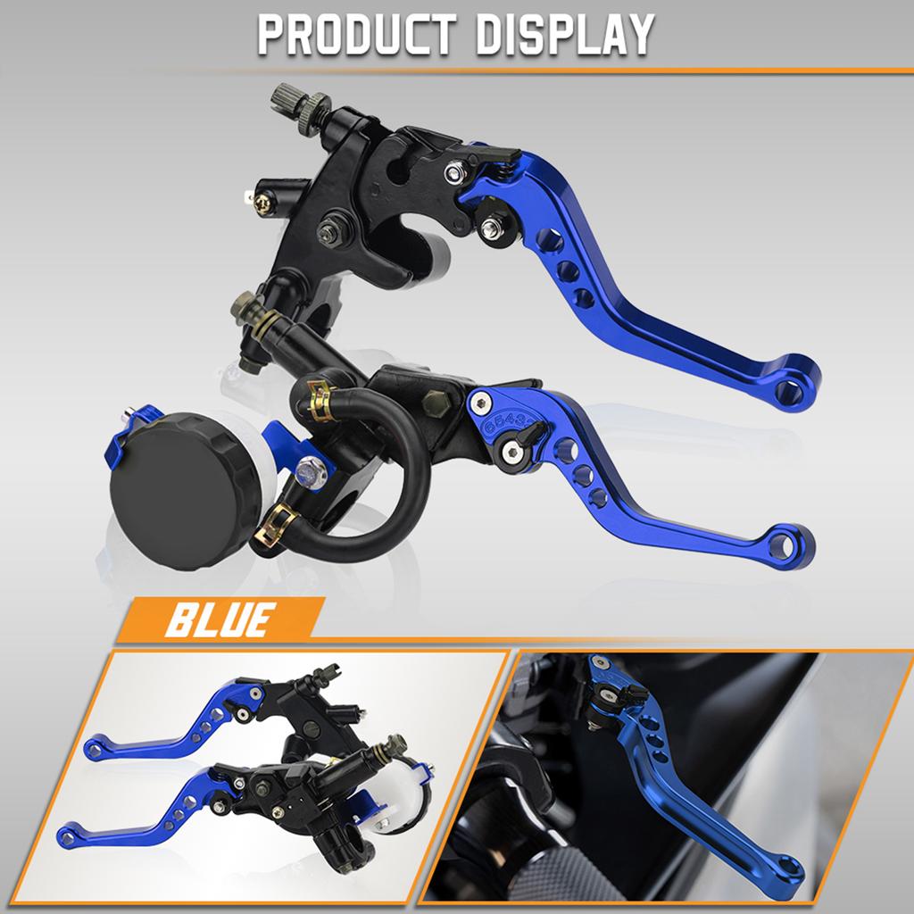Ensemble Leviers Frein Et Embrayage Moto - 2 Pièces 7/8" - Alliage Aluminium - Compatible Scooters Majesty Et Universel