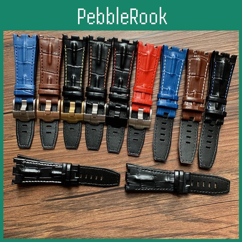 Strap Leather For Genuine Watch Ap 15703 Royal Oak Offshore Series 28mm22mm Black Brown Blue Red Watchbands Accessories Men