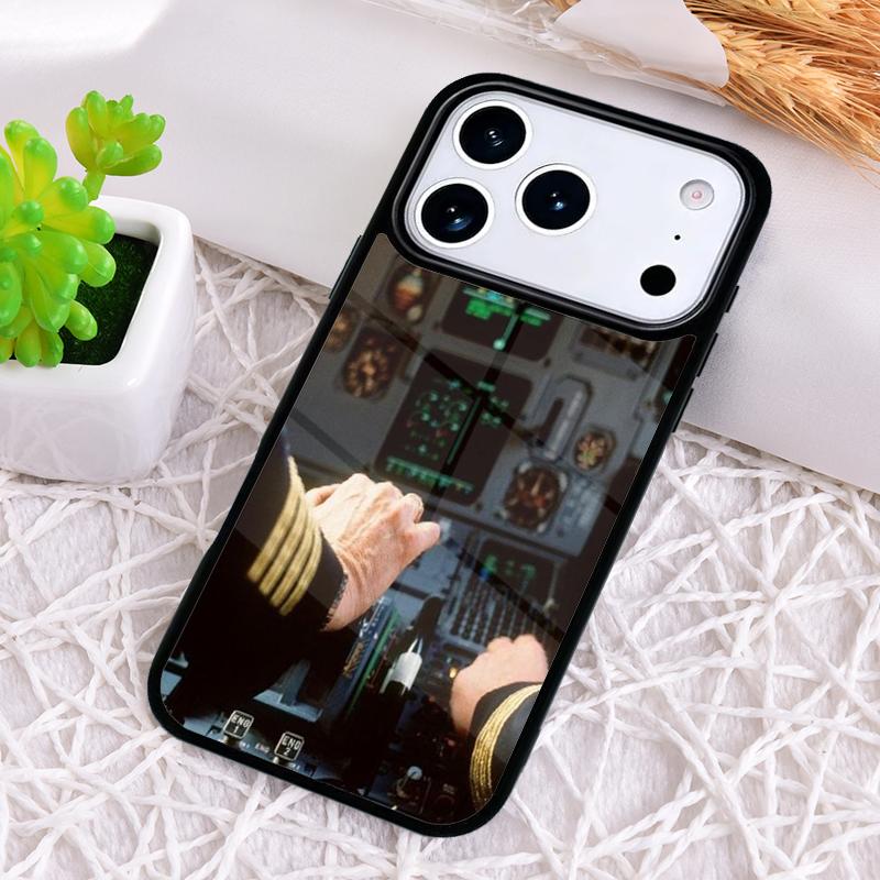 Airplane Pilot Epaulette Phone Case for iPhone 17 Air 16 15 11 12 14 13 Pro Max Shockproof Cover