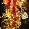 Chinese Year Decoration Oriental Handcraft Metal Wreath Traditional Hanging Ornamental Pendant