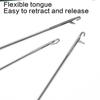 Long Hook Needle Threader For Elastic Bands Easy Quick Insert Metal Threader Sewing Threading Tool For Clothing Handbag