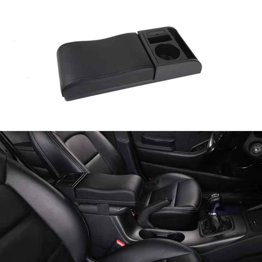 With Cup Holder Car Armrest Box Extender Multi-Functional Storage Box Car Armrest Extender Elbow Support Heightening