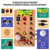 Dino Power Busy Box Pädagogisches sensorisches Spielzeug mit Farbabstimmung, Hand-Auge-Koordination, Konzentrationsverbesserung für Kinder 18M+, Perfekt für Reisen und Spielen zu Hause