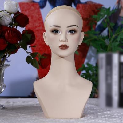 Female Mannequin Head Display Model Stable Realistic Hat Rack Personal Use Multifunctional