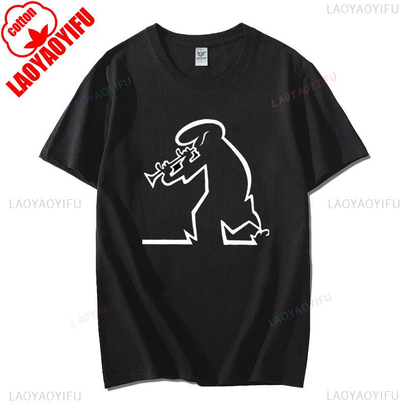Happy La Linea Summer Casual T-Shirts Men Round Neck Graphic T Shirt Badum Linus Lineman Short Sleeve Tees Fashion Cotton Tops
