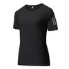 Couples' Quick-Dry Ice Silk T-Shirt - Breathable, Solid Color, Three Stripes, Round Neck, Perfect for Outdoor Running and Sports