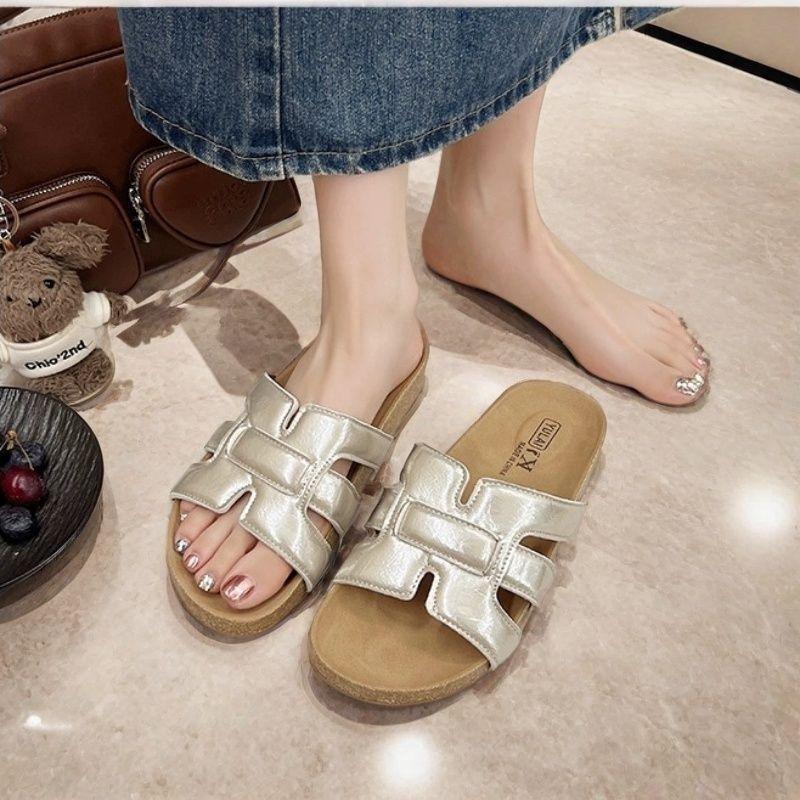 Slippers Women's Outer Wear Summer New Models with Skirts Flat-bottomed Sandals Beach Slips