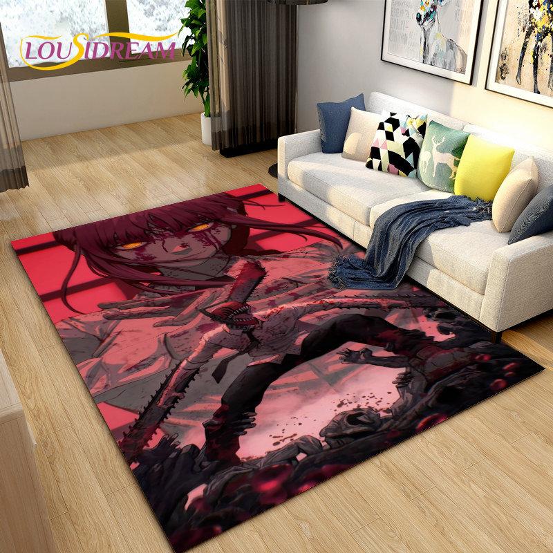 

3D аніме Chainsaw Man Denji Cartoon Килимок, килимок для вітальні, спальні, дивана, килимок, дитячий нековзний килимок 40x60cm