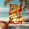 Custom Name Ultra-Soft Beach Towel with Cheetos Theme,Ideal for Pool - Camping, Diving - Perfect Travel Essential, Vibrant Beach Towel.