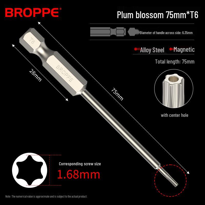 Plum Blossom Magnetic Drill and Screwdriver Bit Set