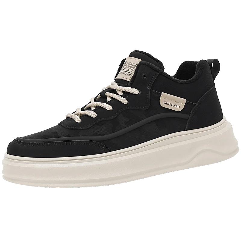 

Мужские зимние уличные ботинки, взрывной стиль, высокие ботинки, противоскользящие, повседневные, модные, универсальные, легкие, новое поступление, хит продаж 39 чёрный